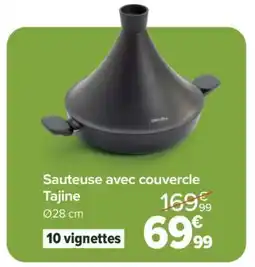 Carrefour Sauteuse avec couvercle Tajine offre