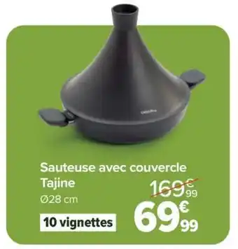Carrefour Sauteuse avec couvercle Tajine offre