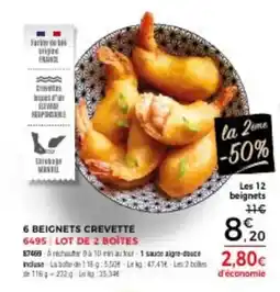 Thiriet 6 beignets crevette offre