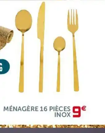 Gifi Ménagére 16 Piéces Inox offre