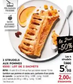 Thiriet 2 strudels aux pommes offre