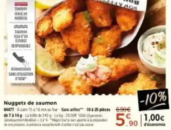 Thiriet Nuggets de saumon offre