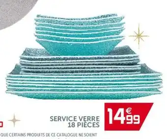 Gifi Service Verre 18 Piéces offre