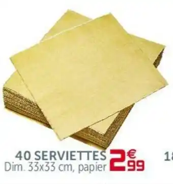Gifi 40 Serviettes offre