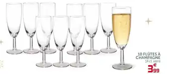 Gifi 10 Flutes a Champagne offre