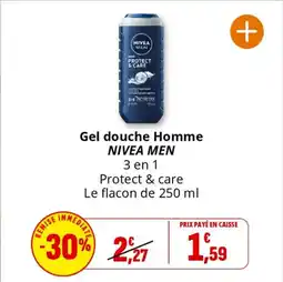 Coccinelle Supermarché NIVEA MEN Gel douche Homme offre