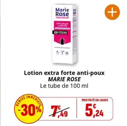 Coccinelle Supermarché MARIE ROSE Lotion extra forte anti-poux offre