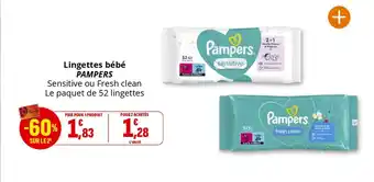 Coccinelle Supermarché PAMPERS Lingettes bébé offre
