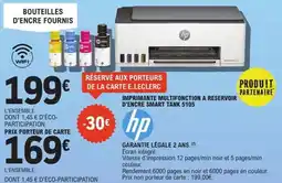 E.Leclerc Espace Culturel HP Imprimante multifonction a reservoir d'encre smart tank 5105 offre