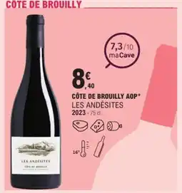 E.Leclerc Côte de brouilly aop les andésites offre