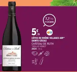 E.Leclerc Côtes du rhône villages aop sainte-cécile offre