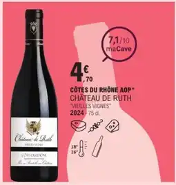E.Leclerc Côtes du rhône aop château de ruth offre
