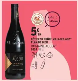 E.Leclerc Côtes du rhône villages aop plan de dieu domaine aubert offre