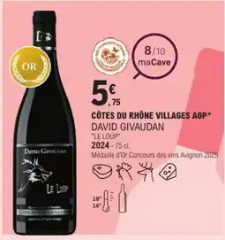 E.Leclerc Côtes du rhône villages aop offre