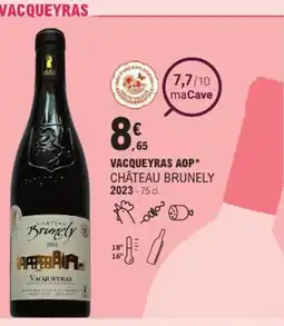 E.Leclerc Vacqueyras aop château brunely offre