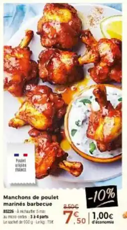 Thiriet Manchons de poulet marines barbeque offre