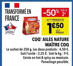 Supeco Maître Coq Coq' Ailes Nature offre