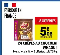 Supeco Whaou ! 24 crêpes au chocolat offre