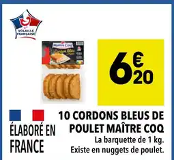 Supeco Maître Coq 10 cordons bleus de poulet offre