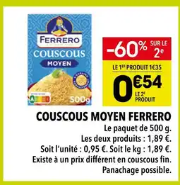 Supeco Ferrero Couscous moyen offre