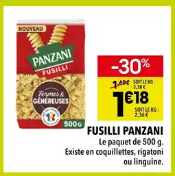 Supeco Panzani Fusilli offre