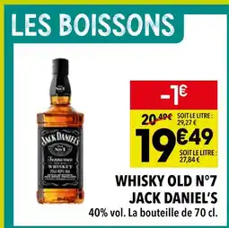 Supeco Jack Daniel's Whisky Old N°7 offre