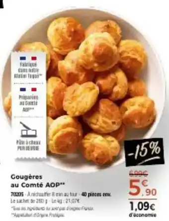 Thiriet Gougères au comté aop offre