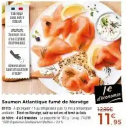 Thiriet Saumon atlantique fume de norvege offre