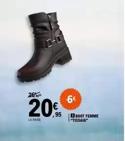 E.Leclerc Boot femme tissaia offre