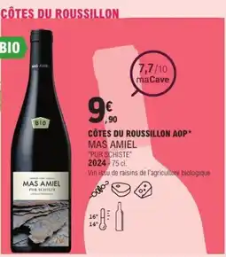 E.Leclerc Côtes du roussillon aop* mas amiel "pur schiste" offre