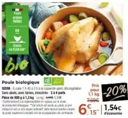 Thiriet Poule biologique offre