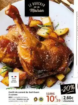 Thiriet Confit de canard du sud-ouest 2 cuisses offre