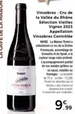 Thiriet Vinsobres offre
