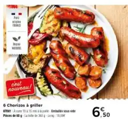 Thiriet 6 Chorizos a griller offre
