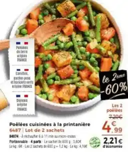 Thiriet Poélées cuisinées à la printanière offre