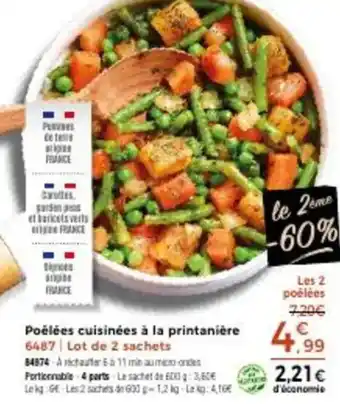 Thiriet Poélées cuisinées à la printanière offre