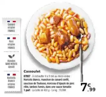 Thiriet Cassoulet offre