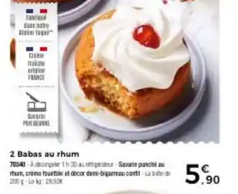 Thiriet 2 Babas au rhum offre