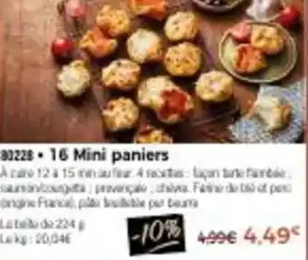 Thiriet 16 Mini paniers offre
