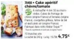 Thiriet Cake apéritif chèvre tomate offre