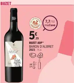 E.Leclerc Buzet aop baron d'albret offre