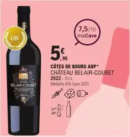 E.Leclerc Côtes de bourg aop* château belair-coubet offre