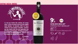 E.Leclerc Entre-deux-mers aop* château haut baraillot "grand vin" offre