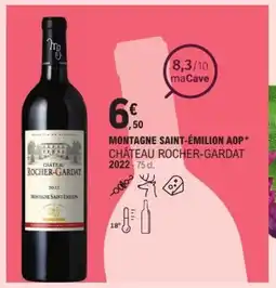 E.Leclerc Montagne saint-émilion aop* château rocher-gardat offre