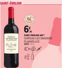 E.Leclerc Saint-émilion aop* château les graviers plagnolles offre