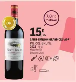 E.Leclerc Saint-émilion grand cru aop pierre brune offre