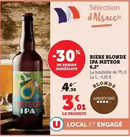 Super U Meteor - bière blonde ipa 6,2° offre