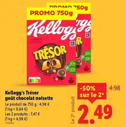 Lidl Kellogg's - tresor goût chocolat noisette offre