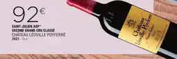 E.Leclerc Saint-julien aop second grand cru classé château léoville poyferre offre