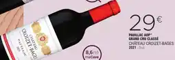 E.Leclerc Pauillac aop grand cru classé château croizet-bages offre